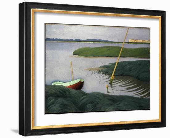 Boat at Berville, 1918-Félix Vallotton-Framed Giclee Print