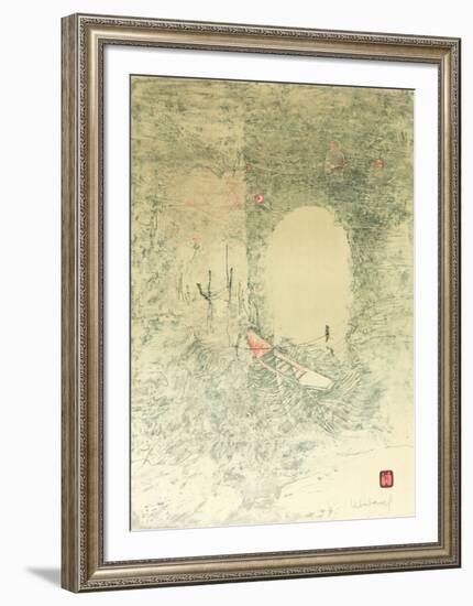 Boat at Docks-Lebadang-Framed Collectable Print