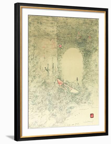 Boat at Docks-Lebadang-Framed Collectable Print