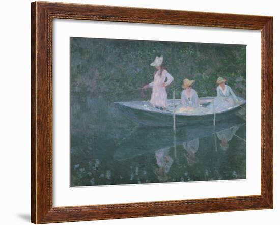 Boat at Giverny-Claude Monet-Framed Art Print