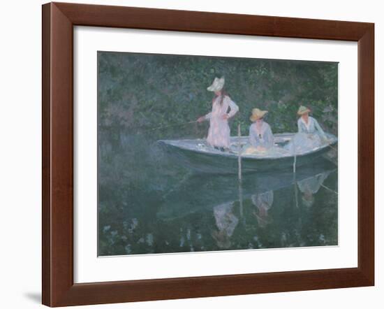 Boat at Giverny-Claude Monet-Framed Art Print