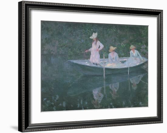 Boat at Giverny-Claude Monet-Framed Art Print