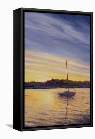 Boat at Rest, 2002-Antonia Myatt-Framed Premier Image Canvas