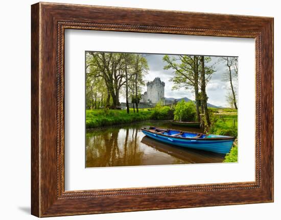 Boat at Ross Castle in Co. Kerry, Ireland-Patryk Kosmider-Framed Photographic Print
