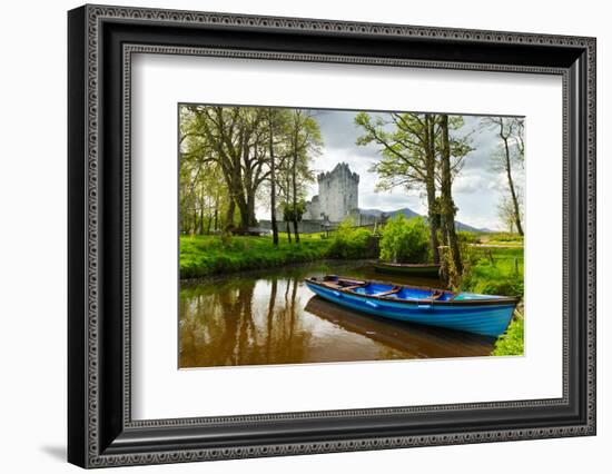 Boat at Ross Castle in Co. Kerry, Ireland-Patryk Kosmider-Framed Photographic Print