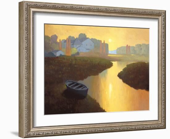 Boat at Sunrise-Max Hayslette-Framed Giclee Print