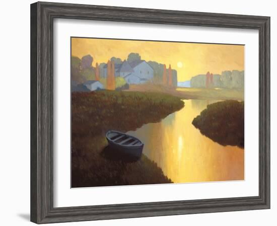Boat at Sunrise-Max Hayslette-Framed Giclee Print
