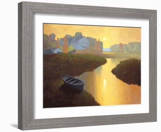 Boat at Sunrise-Max Hayslette-Framed Giclee Print