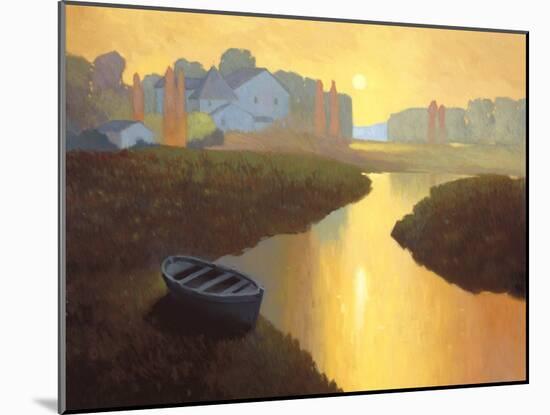 Boat at Sunrise-Max Hayslette-Mounted Giclee Print