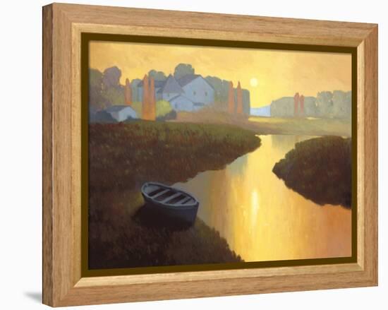 Boat at Sunrise-Max Hayslette-Framed Premier Image Canvas