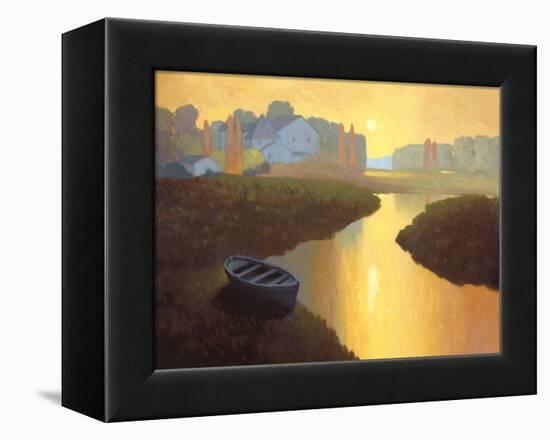 Boat at Sunrise-Max Hayslette-Framed Premier Image Canvas