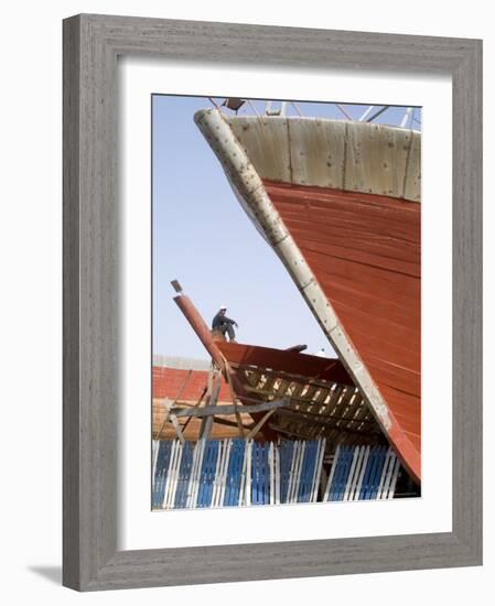 Boat Building, Essaouira, Morocco, North Africa, Africa-Ethel Davies-Framed Photographic Print