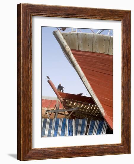Boat Building, Essaouira, Morocco, North Africa, Africa-Ethel Davies-Framed Photographic Print