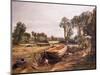 Boat-Building near Flatford Mill, 19Th Century (Oil on Canvas)-John Constable-Mounted Giclee Print