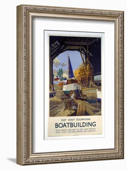 Boat Building-null-Framed Art Print