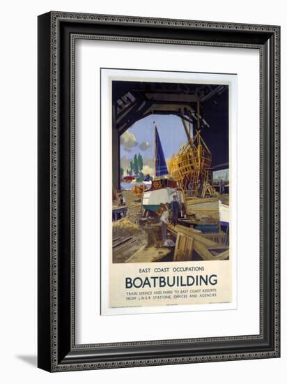 Boat Building-null-Framed Art Print