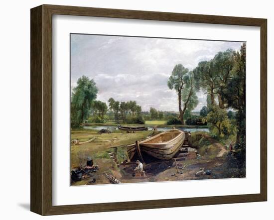 Boat Building-John Constable-Framed Giclee Print