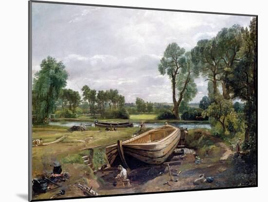 Boat Building-John Constable-Mounted Giclee Print