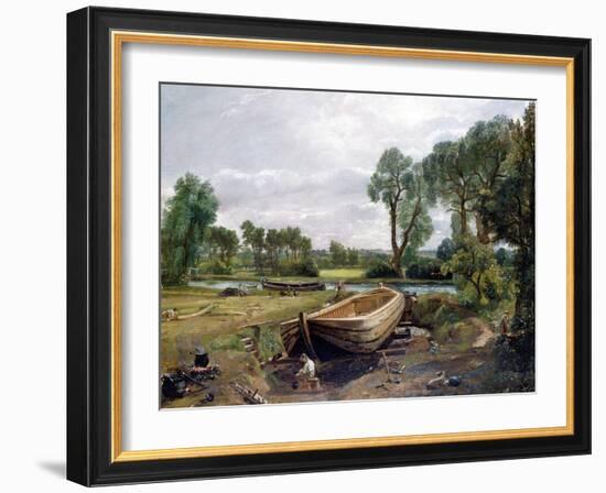 Boat Building-John Constable-Framed Giclee Print