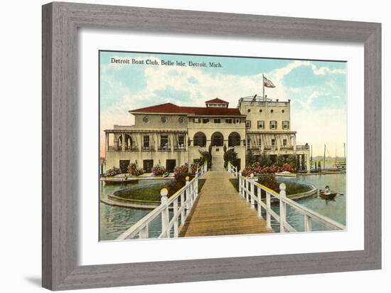 Boat Club, Belle Isle, Detroit, Michigan-null-Framed Art Print