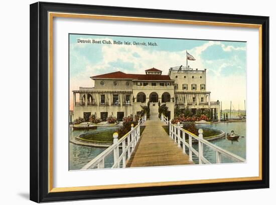 Boat Club, Belle Isle, Detroit, Michigan-null-Framed Premium Giclee Print