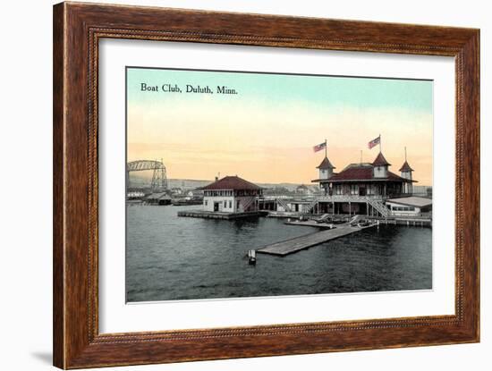 Boat Club, Duluth, Minnesota-null-Framed Art Print