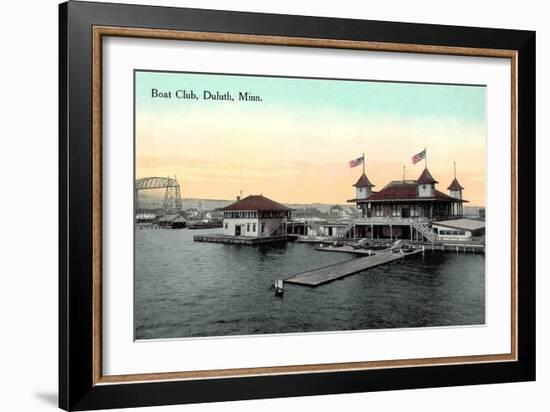 Boat Club, Duluth, Minnesota-null-Framed Art Print