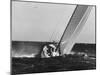 Boat Competing During Americas Cup Race-George Silk-Mounted Photographic Print