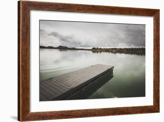 Boat Dock At Millsite Reservoir, Millsite State Park, Utah-Louis Arevalo-Framed Photographic Print