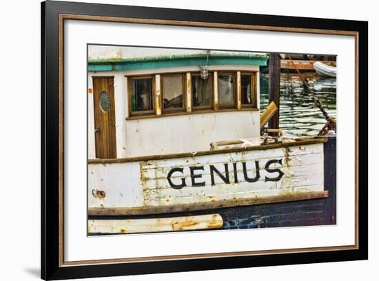 Boat Docked in Friday Harbor, San Juan Islands, Washington, USA-Jaynes Gallery-Framed Photographic Print