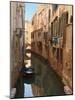 Boat Docked on a Side canal, Venice, Italy-Janis Miglavs-Mounted Photographic Print