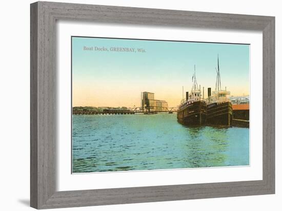 Boat Docks, Green Bay, Wisconsin-null-Framed Art Print