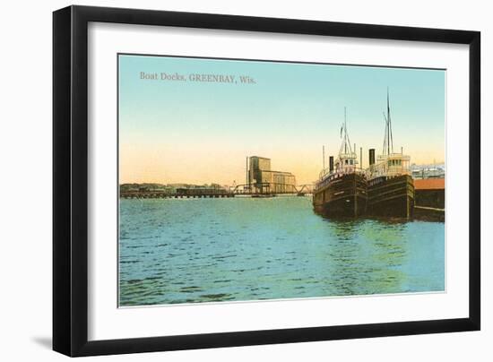 Boat Docks, Green Bay, Wisconsin-null-Framed Art Print