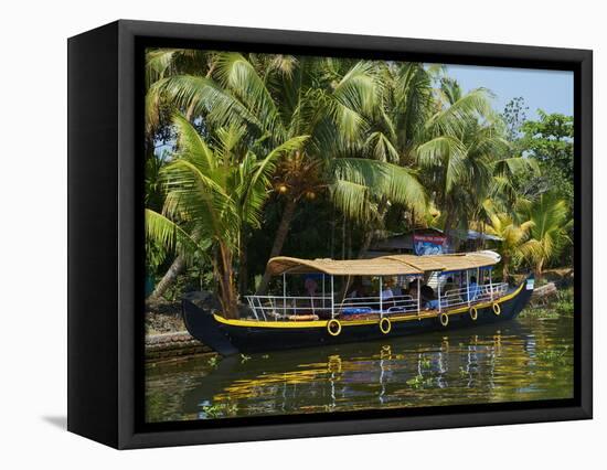 Boat for Tourists on the Backwaters, Allepey, Kerala, India, Asia-Tuul-Framed Premier Image Canvas