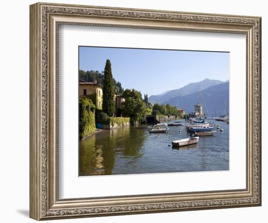 Boat Harbour and Lake Como, Bellagio, Lombardy, Italian Lakes, Italy, Europe-Frank Fell-Framed Photographic Print