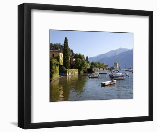 Boat Harbour and Lake Como, Bellagio, Lombardy, Italian Lakes, Italy, Europe-Frank Fell-Framed Photographic Print