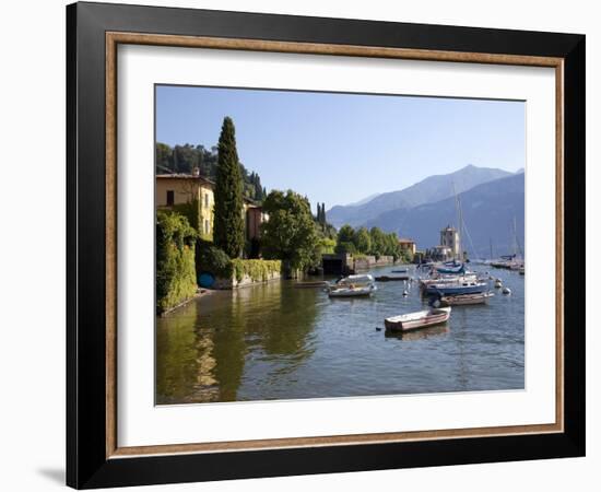 Boat Harbour and Lake Como, Bellagio, Lombardy, Italian Lakes, Italy, Europe-Frank Fell-Framed Photographic Print