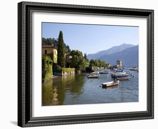 Boat Harbour and Lake Como, Bellagio, Lombardy, Italian Lakes, Italy, Europe-Frank Fell-Framed Photographic Print