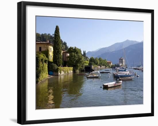 Boat Harbour and Lake Como, Bellagio, Lombardy, Italian Lakes, Italy, Europe-Frank Fell-Framed Photographic Print