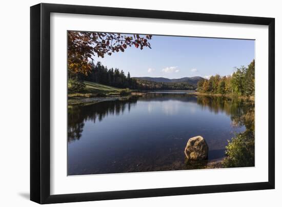 Boat house by a pond, near Bar Harbor, Mount Desert Island, near Arcadia Nat'l Park, Maine, USA-Jean Brooks-Framed Photographic Print