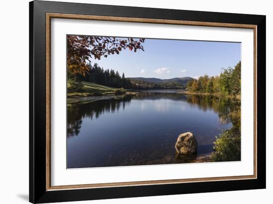 Boat house by a pond, near Bar Harbor, Mount Desert Island, near Arcadia Nat'l Park, Maine, USA-Jean Brooks-Framed Photographic Print