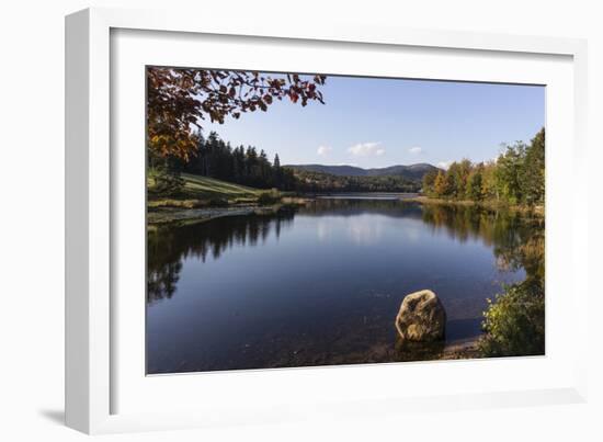 Boat house by a pond, near Bar Harbor, Mount Desert Island, near Arcadia Nat'l Park, Maine, USA-Jean Brooks-Framed Photographic Print