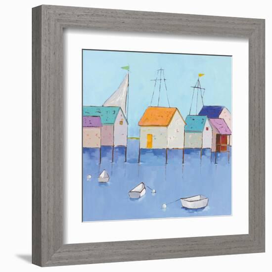 Boat House Row-Phyllis Adams-Framed Art Print