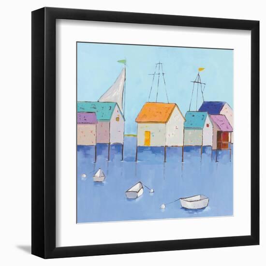 Boat House Row-Phyllis Adams-Framed Art Print