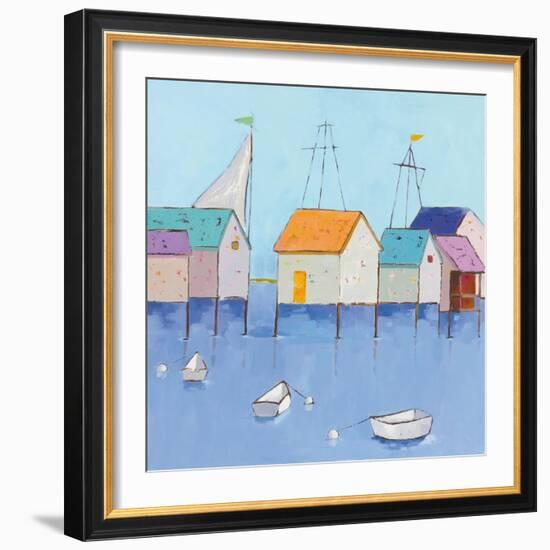 Boat House Row-Phyllis Adams-Framed Art Print