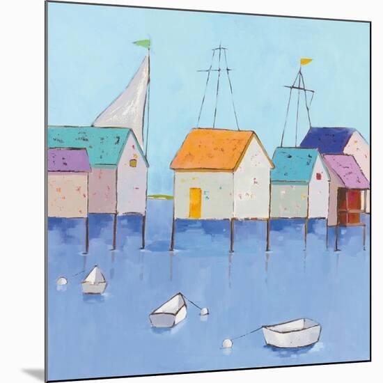 Boat House Row-Phyllis Adams-Mounted Premium Giclee Print