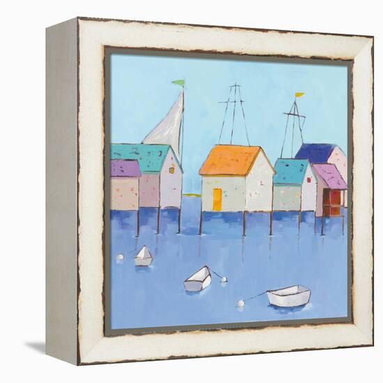 Boat House Row-Phyllis Adams-Framed Stretched Canvas