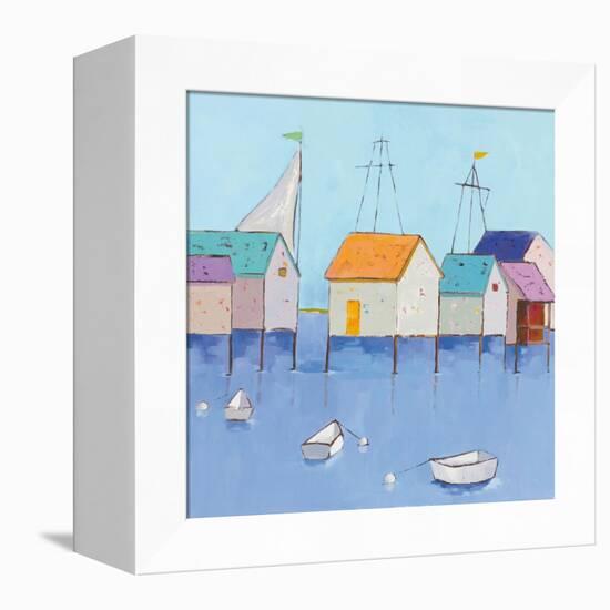 Boat House Row-Phyllis Adams-Framed Stretched Canvas