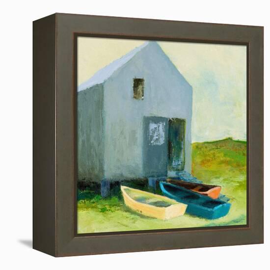 Boat House-Martha Wakefield-Framed Stretched Canvas