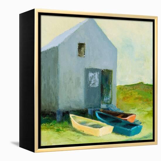 Boat House-Martha Wakefield-Framed Stretched Canvas